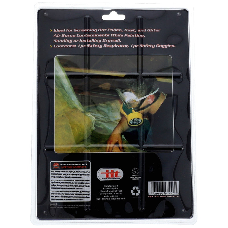 IIT 2pc RESPIRATOR & GOGGLES