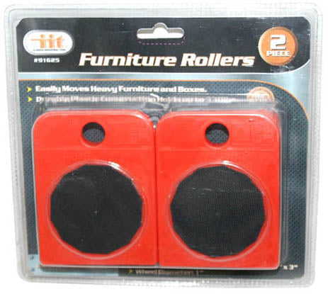 IIT 2pc FURNITURE ROLLERS