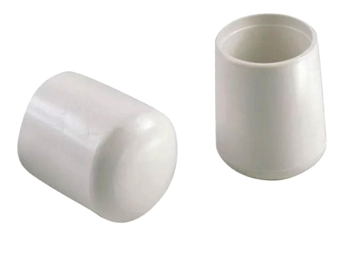 4PC 1'' VINYL CHAIR TIPS WHITE