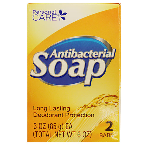 2pk 3oz ANTIBACTERIAL SOAP BARS PERSONAL CARE