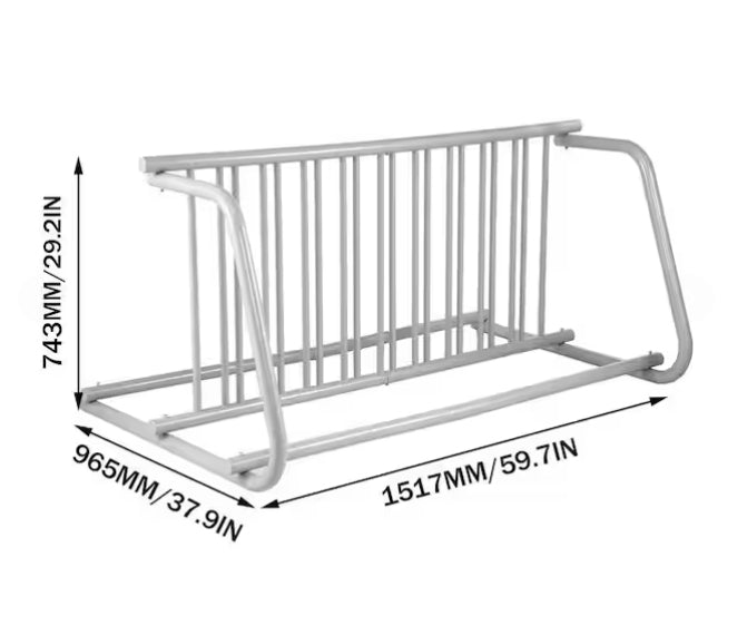 VEVOR 59'' 10 BIKE STEEL FLOOR BIKE RACK
