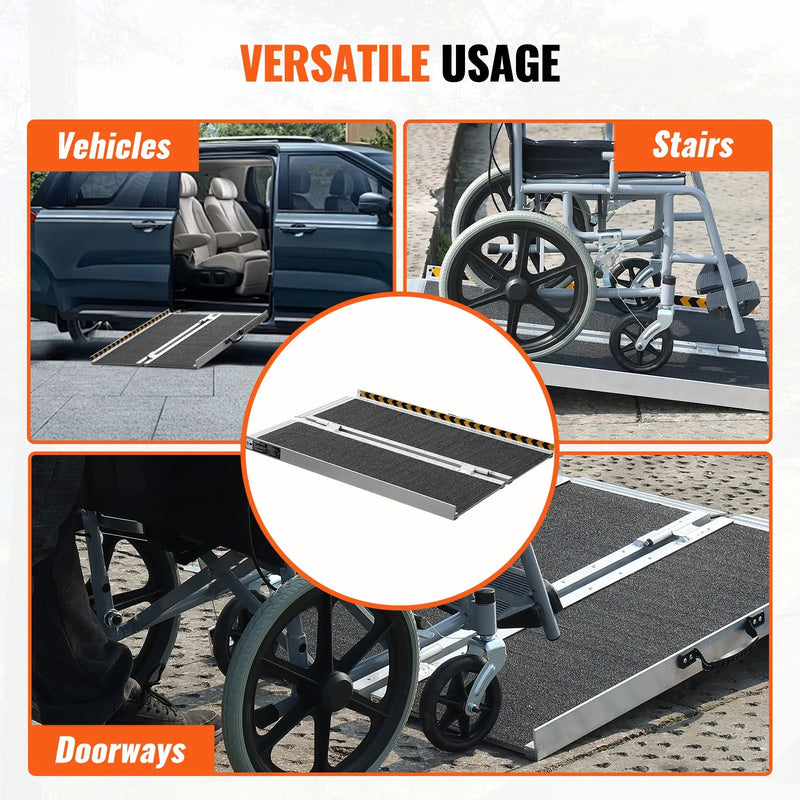 VEVOR 42.5'' RUBBER THRESHOLD RAMP 2.6'' RISE