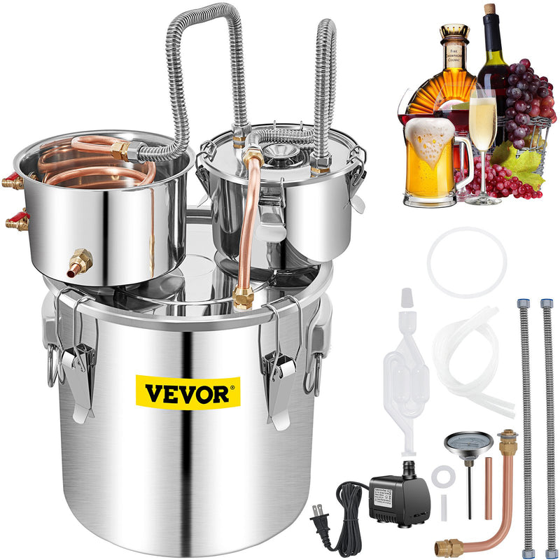 VEVOR 13.2 GALLON STAINLESS ACLOHOL STILL DISTILLER