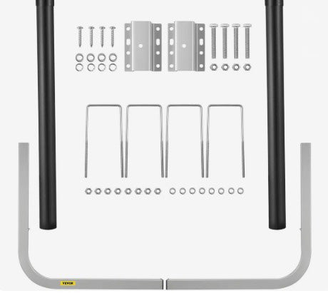 VEVOR 2PC 40'' ADJUSTABLE BOAT TRAILER GUIDE POLE KIT WITH STAINLESS HARDWARE & PVC PIPES