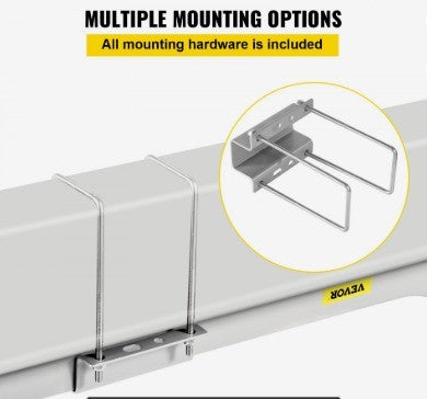 VEVOR 2PC 40'' ADJUSTABLE BOAT TRAILER GUIDE POLE KIT WITH STAINLESS HARDWARE & PVC PIPES