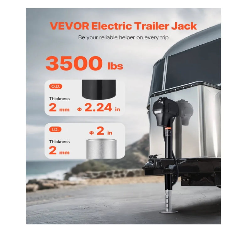VEVOR 5T ELECTRIC-HYDRAULIC JACK WITH IMPACT WRENCH, INFLATOR & LED LIGHT