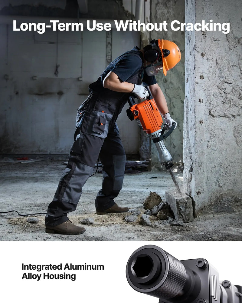 VEVOR 3500W CORDED DEMOLITION JACK HAMMER WITH CASE