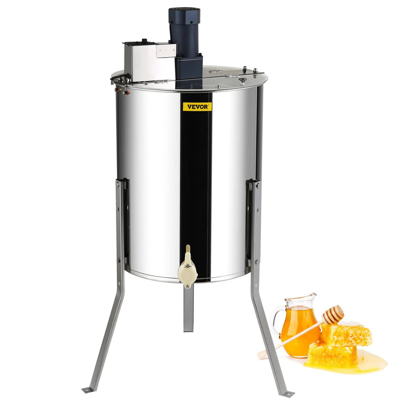 VEVOR 4/8 FRAME STAINLESS HONEY SPINNER EXTRACTOR WITH STAND