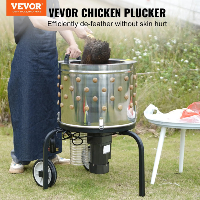 VEVOR STAINLESS TURKEY-CHICKEN PLUCKER MACHINE 20'' BARREL