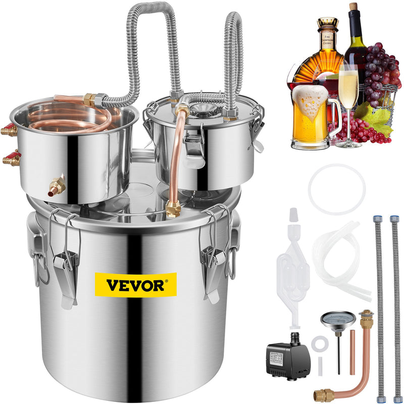 VEVOR 8 GALLON STAINLESS ALCOHOL STILL HOME BREWING & DISTILLATION KIT