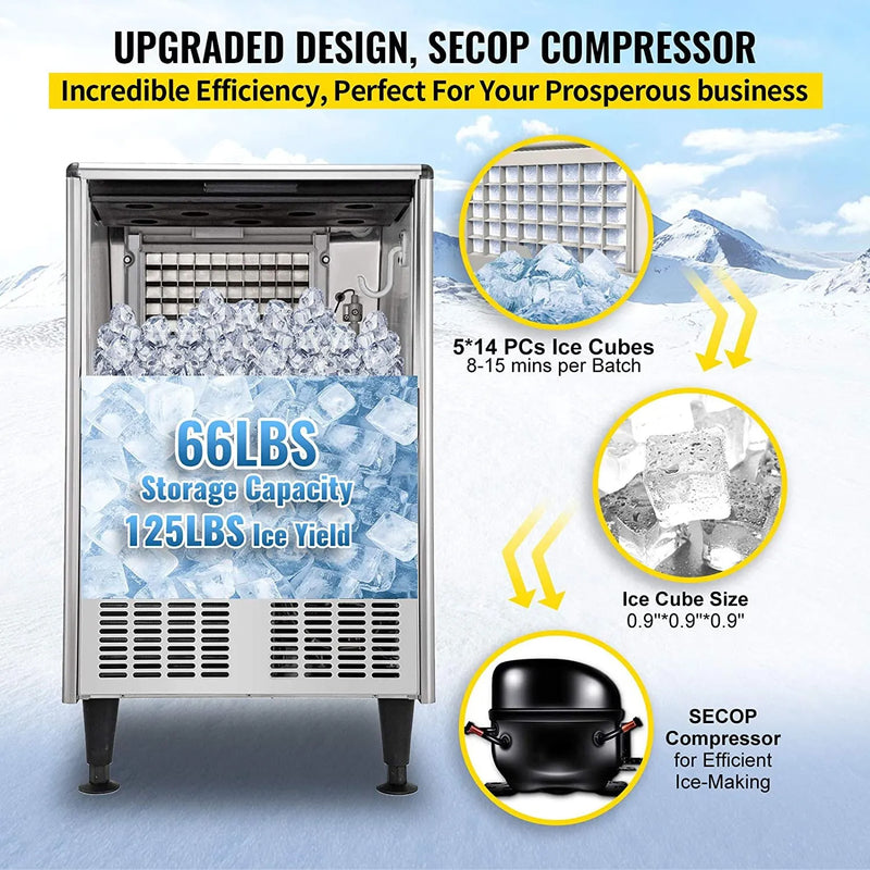 VEVOR UNDERCOUNTER ICE MACHINE