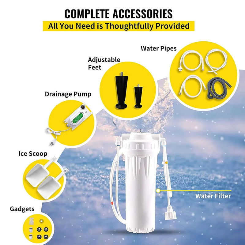 VEVOR UNDERCOUNTER ICE MACHINE