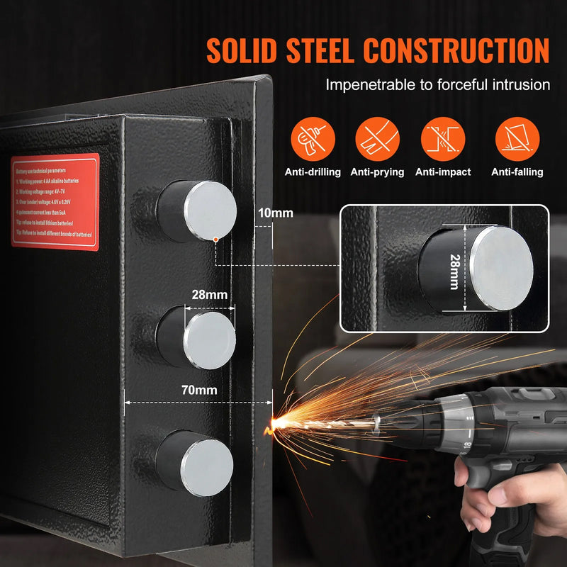 VEVOR 1.7CUFT DIGITAL STEEL DEPOSITORY SAFE