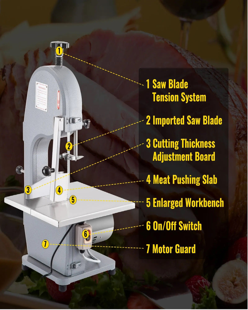 VEVOR 19x15'' 850W STAINLESS VERTICAL MEAT SAW