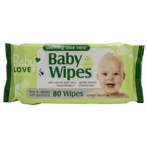 BABY LOVE BABY WIPES ALOE VERA 72ct