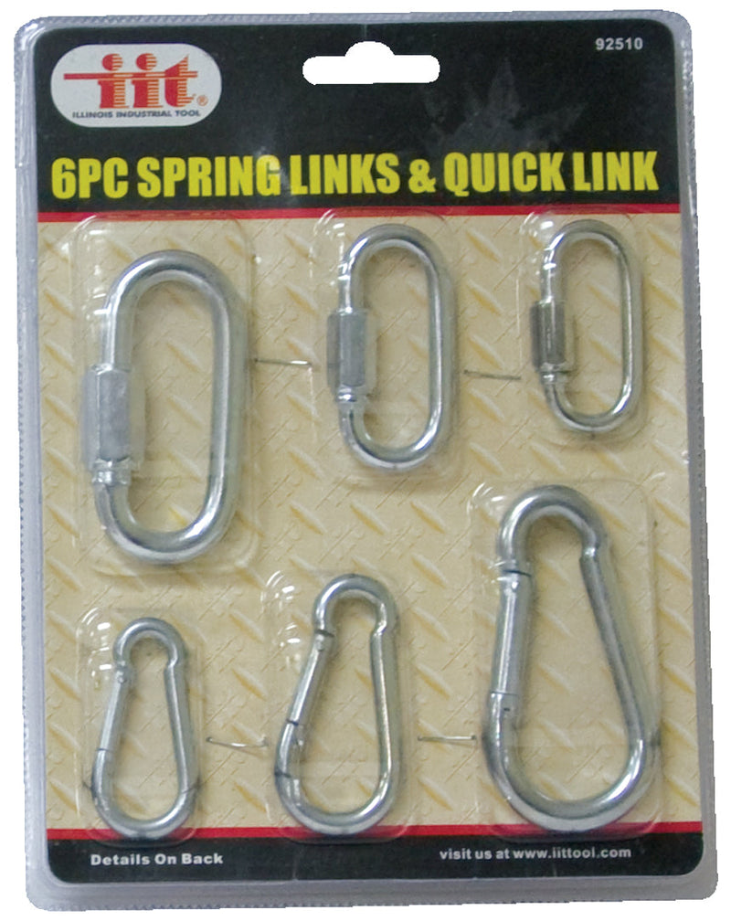 IIT 6pc SNAP HOOK & QUICK LINK