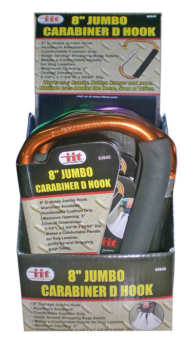 IIT 8'' JUMBO CARABINER D HOOK