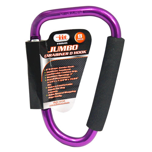 IIT 8'' JUMBO CARABINER D HOOK
