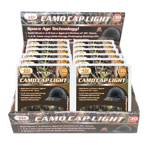 IIT 6 LED CAMO CAP LIGHT 30 LUMEN