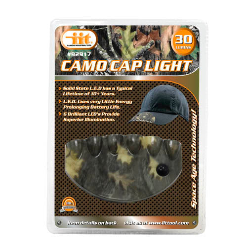 IIT 6 LED CAMO CAP LIGHT 30 LUMEN