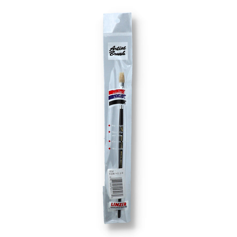 LINZER 3/8'' ARTIST BRUSH-PURE WHITE BRISTLE (NO INTERNET SALES)
