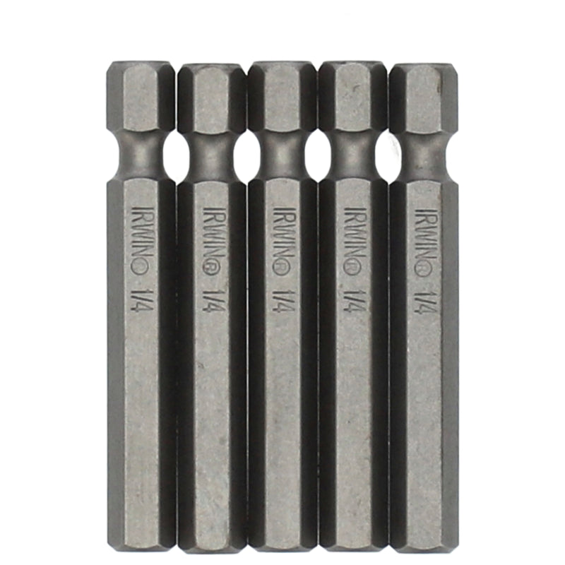 IRWIN 5pk 2x1/4'' SOCKET HEAD POWER BITS (NO ADVERTISING AMAZON-INTERNET SALES)
