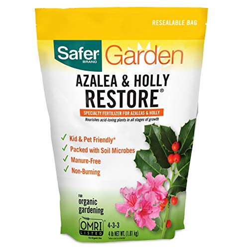 SAFER BRAND 4lb AZALEA & HOLLY RESTORE FERTILIZER -NO AMAZON SALES