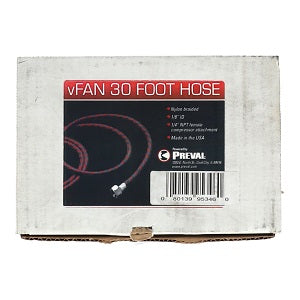 PREVAL 30' NYLON BRAIDED AIRBRUSH AIR HOSE 1/8'' ID