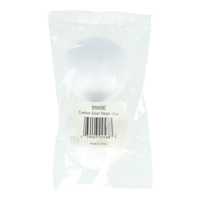 SHEPHERD 2PK WHITE CUSHION DOOR STOPS