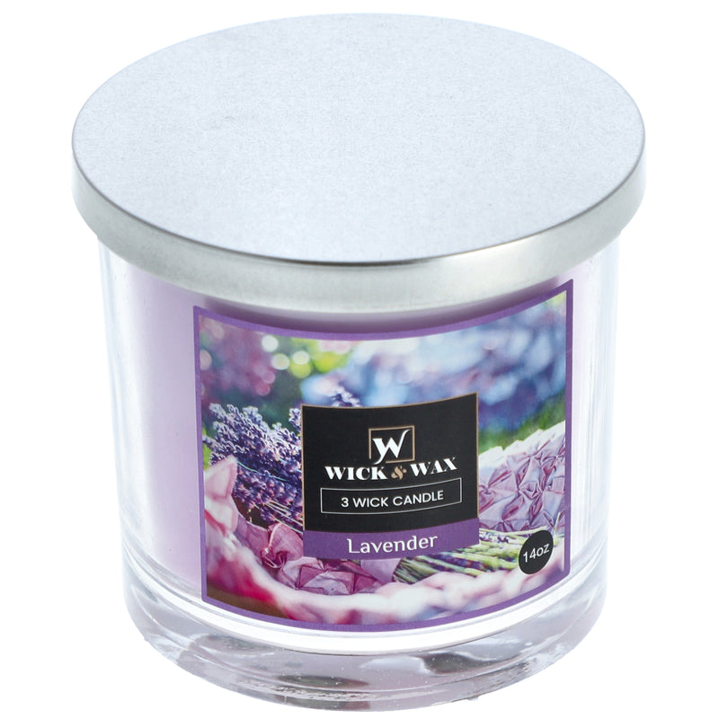 14oz 3-WICK JAR CANDLE LAVENDER