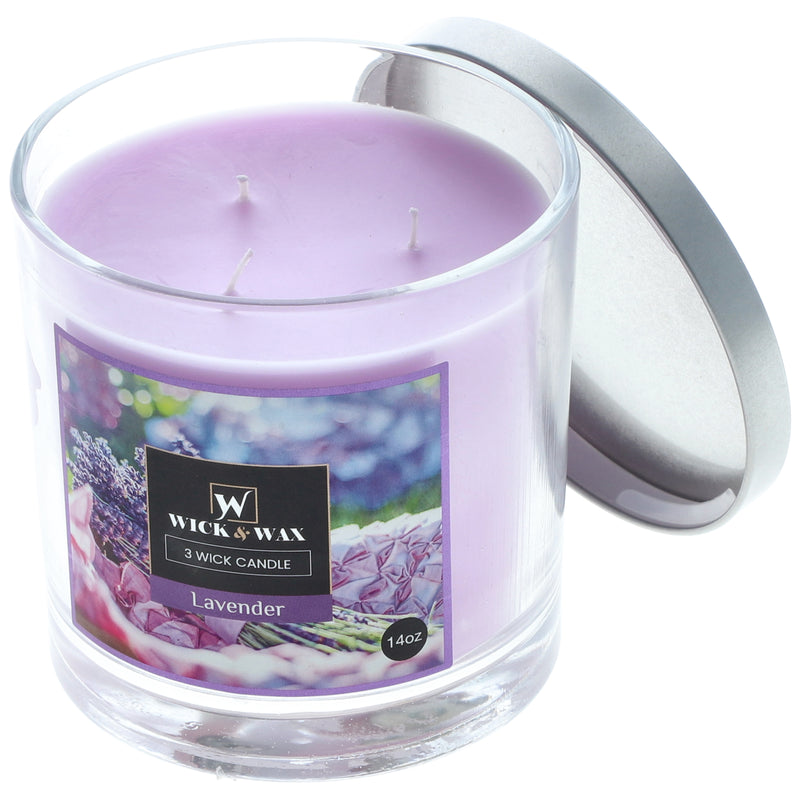 14oz 3-WICK JAR CANDLE LAVENDER