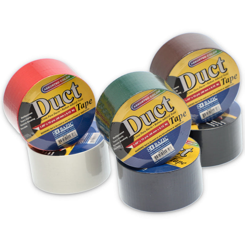 2''x10YD DUCT TAPE PRIMARY COLORS -NO ONLINE SALES
