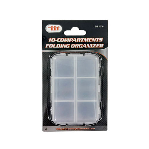 IIT 10 COMPARTMENT FOLDING PILL ORGANIZER