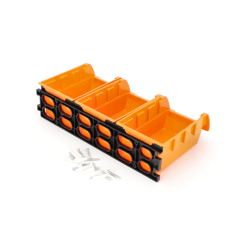 IIT 8pc SMALL STACKABLE BIN KIT WITH MOUNTNG BRACKETS & HARDWARE