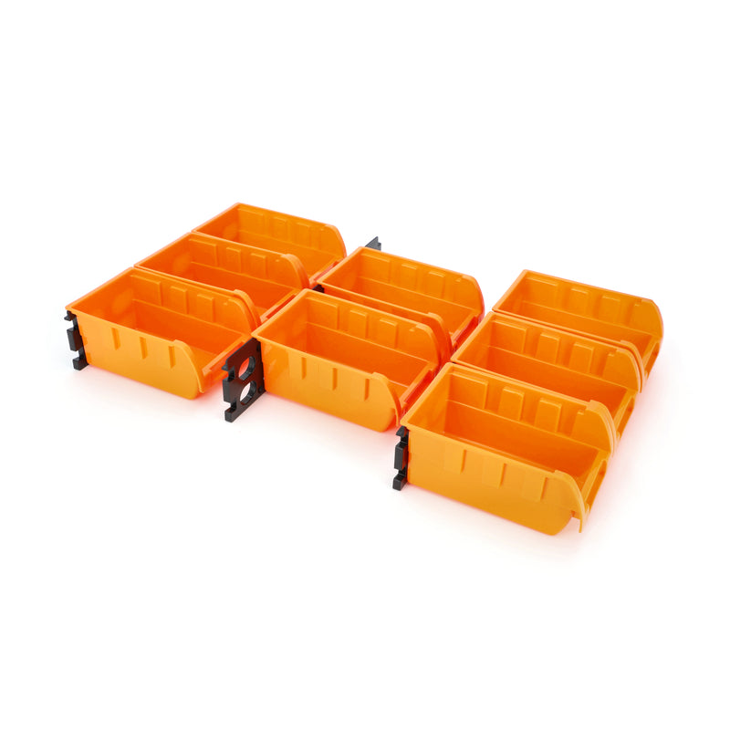 IIT 8pc SMALL STACKABLE BIN KIT WITH MOUNTNG BRACKETS & HARDWARE
