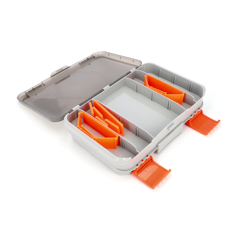 IIT DOUBLE-SIDED TACKLE BOX 14''x9''X3''