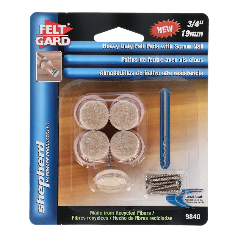FELTGARD 3/4IN FELT WITH DISC, DRILL BIT
