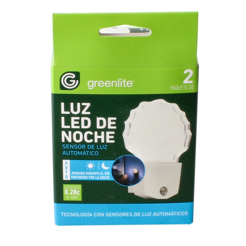 2PK LED NIGHT LIGHTS DUSK 2 DAWN SENSOR