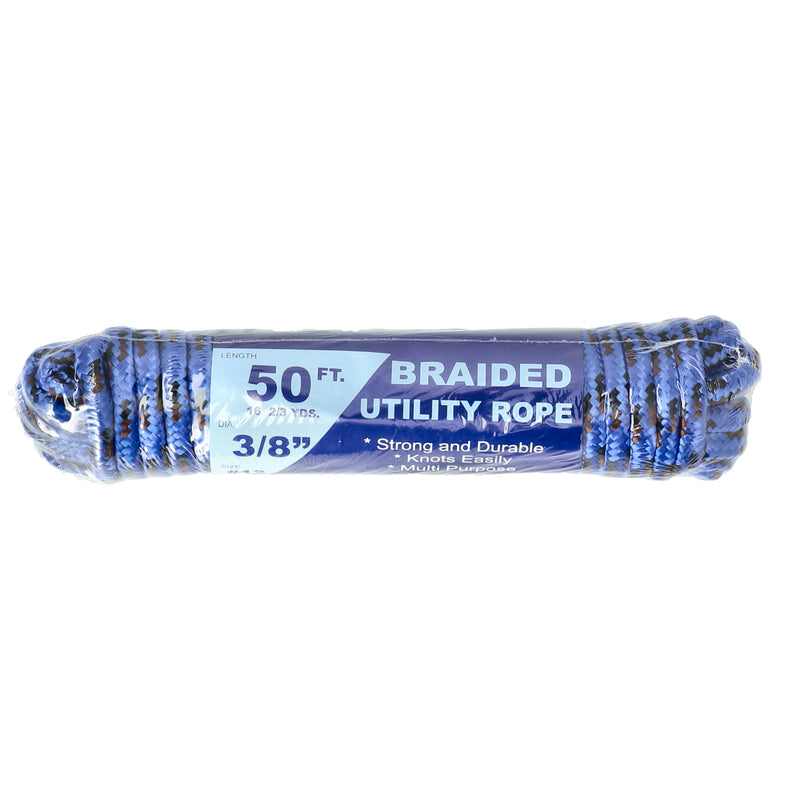 50' x 3/8'' #12 DIAMOND BRAIDED UTILITY ROPE