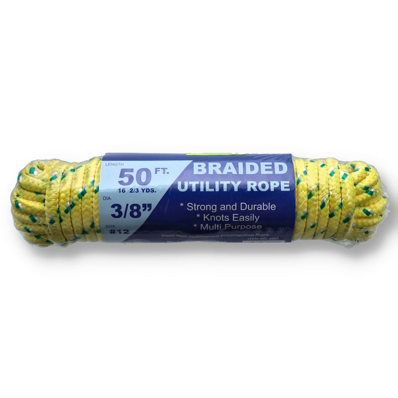 50'x3/8'' DIAMOND BRAID POLY ROPE