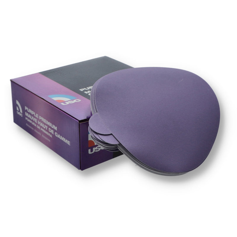USC 50PC PURPLE PREMIUM 600 GRIT 6'' DA SANDPAPER PSA ADHESIVE BACK