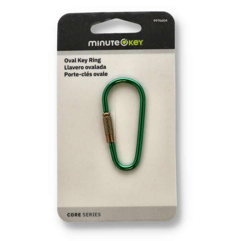 MINUTE KEY OVAL KEY RING ASSORTED COLORS