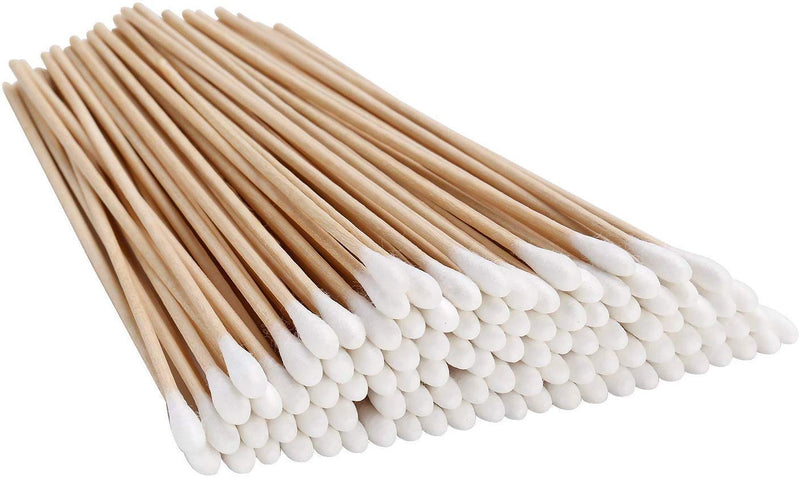 IIT 200pc 6'' COTTON SWAB BAMBOO HANDLE