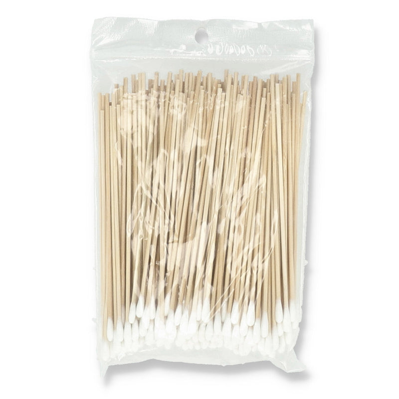 IIT 200pc 6'' COTTON SWAB BAMBOO HANDLE