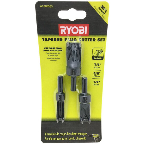 3 PC PLUG CUTTER SET