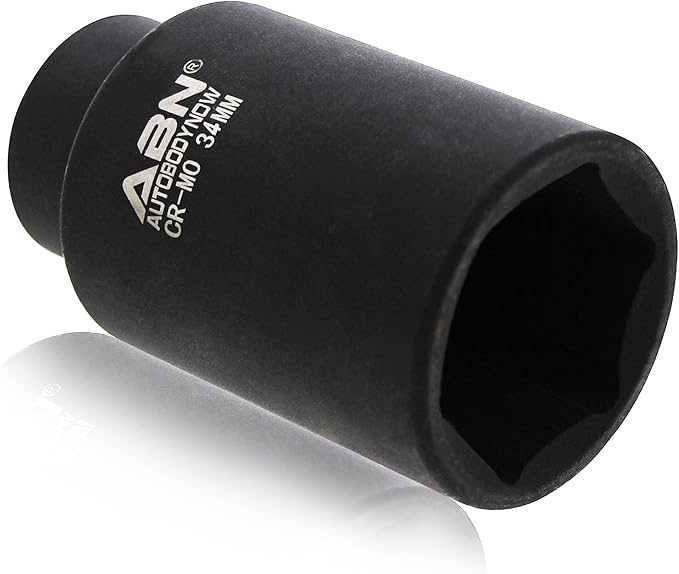 ABN 34MM 1/2'' DRIVE AXLE NUT SOCKET CR-MO 6 POINT