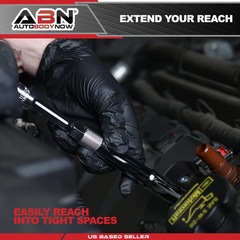 ABN 10PC 3/8'' DRIVE EXTRA DEEP SPARK PLUG SOCKET SET