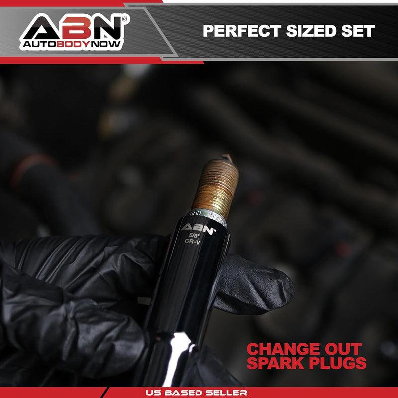 ABN 10PC 3/8'' DRIVE EXTRA DEEP SPARK PLUG SOCKET SET