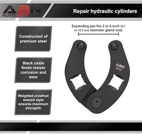 ABN 6'' ADJUSTABLE GLAND NUT WRENCH