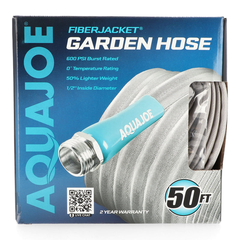 AQUA JOE 75' FIBERJACKET GARDEN HOSE 3/4'' HOSE DIAMETER -NO AMAZON